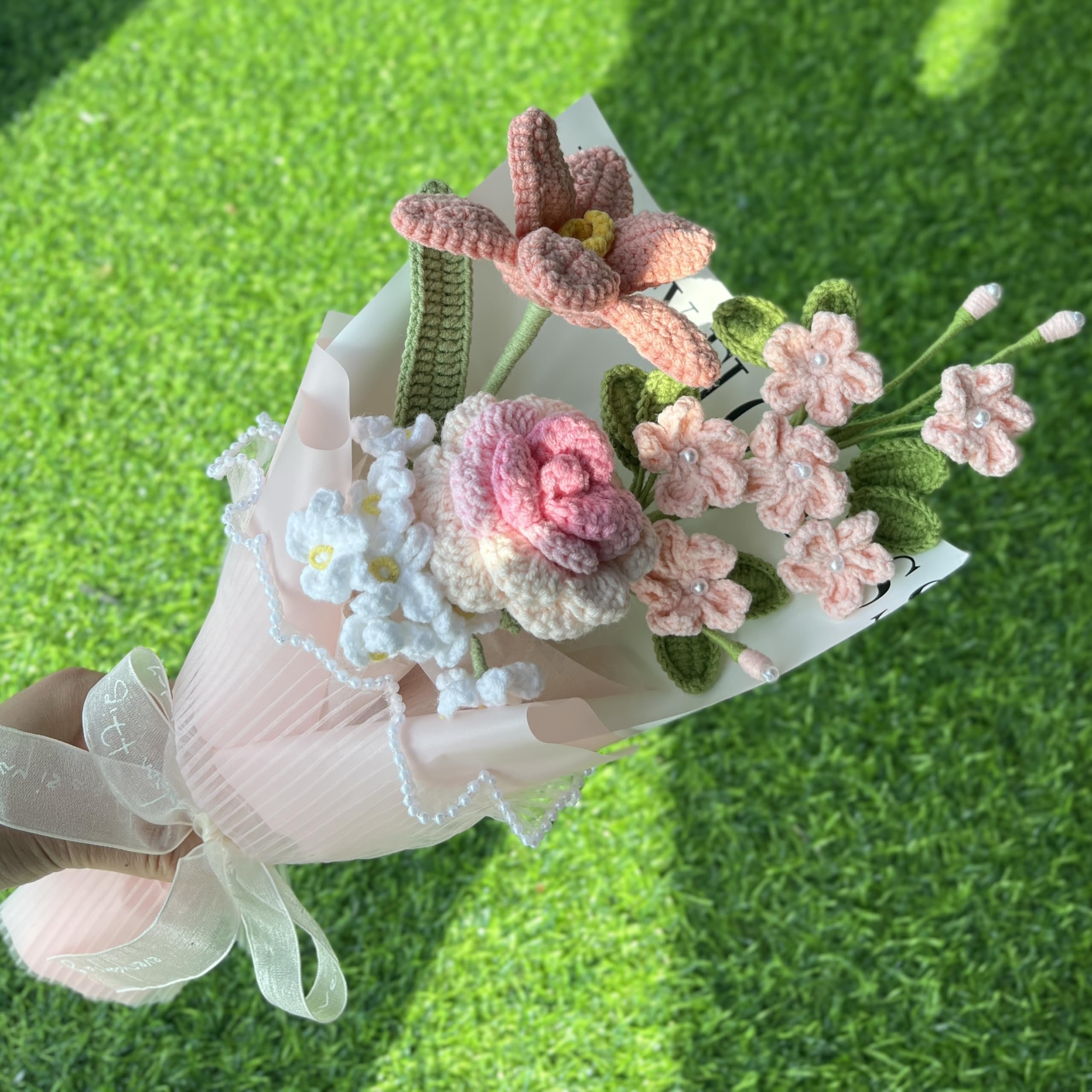 Amazon｜JOMODECOR ハンドメイド かぎ針編み サクラローズ