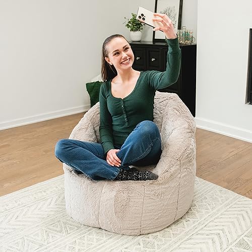 Miniatura 166 de Big Joe Milano Outdoor - Puf para exteriores, color blanco marino Cuero Montana Negro,Smartmax negro,Caribou,Carmel Montana Cuero,Blazer de