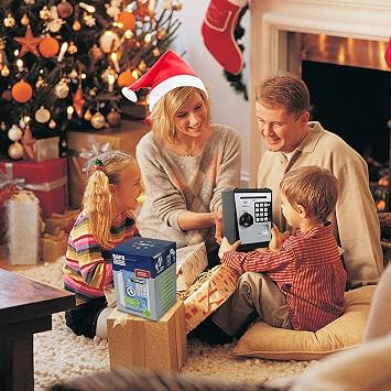Toy Piggy Bank, Talking Safe Box Fingerprint ATM Machine for Kids