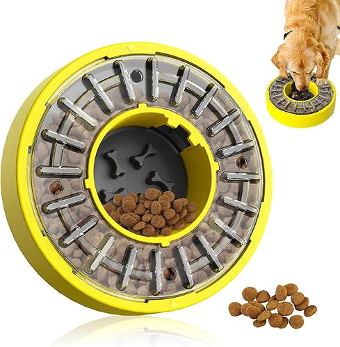 Juguete de rompecabezas para perros, alimentador lento, juguetes interactivos para enriquecimiento, sin BPA, 11.8 pulgadas