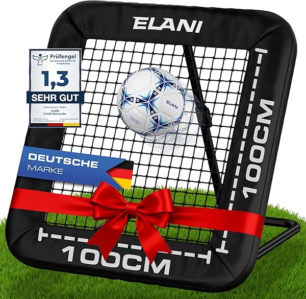 ELANI Rebounder für Fußball 1x1m mit stabiler Konstruktion