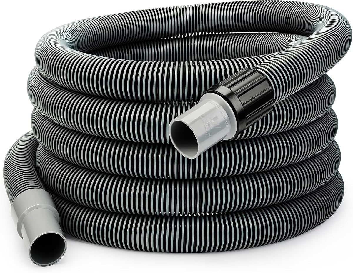 Sepetrel Manual Pool Vacuum Hose 1-1/2" x 35ft, Kink-Free Swivel Cuff Heavy Duty Spiral Wound Pool Cleaner Hose for Inground & Above Ground Pools, Skimmer,Not for Automatic Cleaners