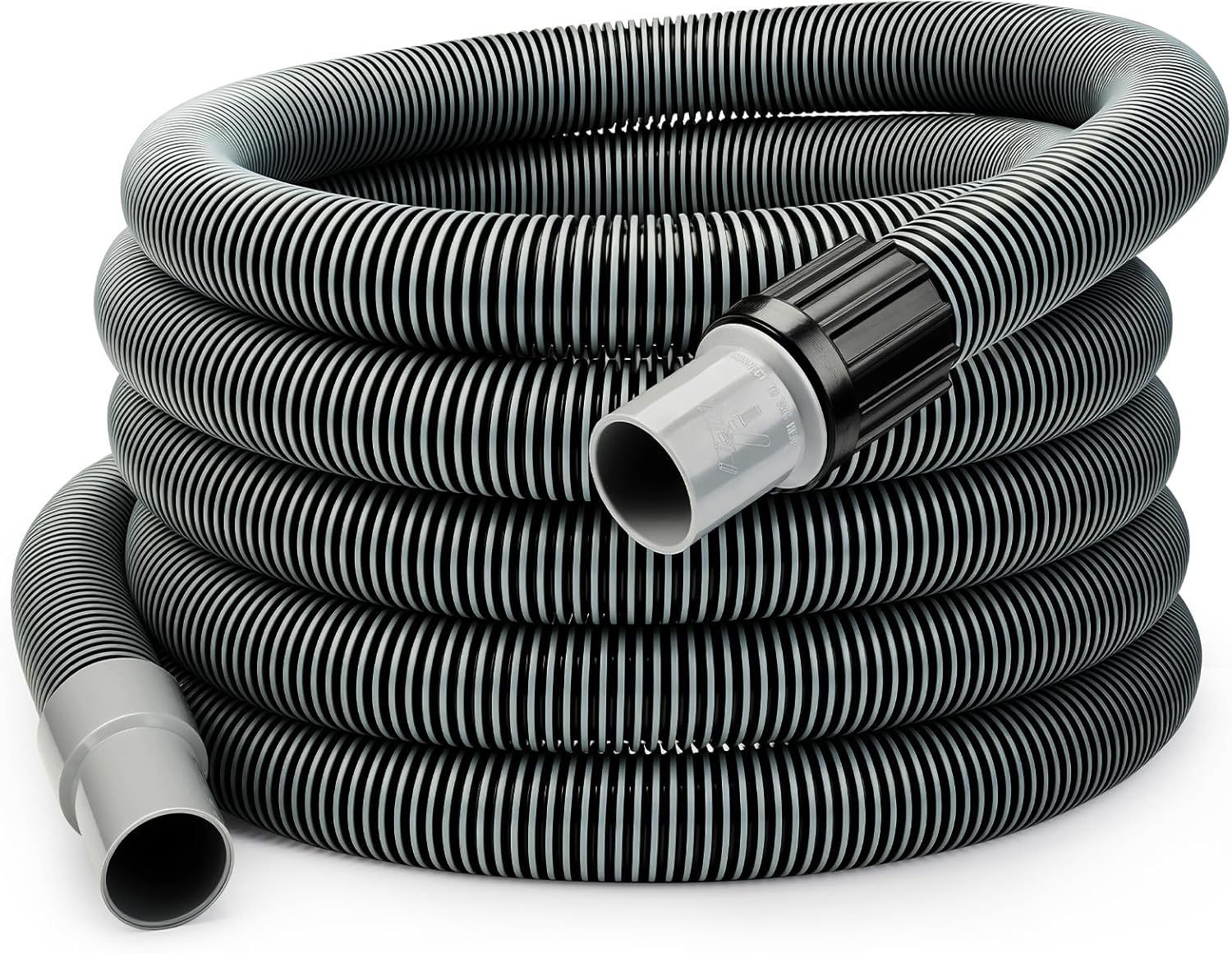 Sepetrel Manual Pool Vacuum Hose 1-1/2" x 30ft, Kink-Free Swivel Cuff Heavy Duty HDPE Spiral Wound Pool Cleaner Hose for Inground & Above Ground Pools, Skimmer,Not for Automatic Cleaners