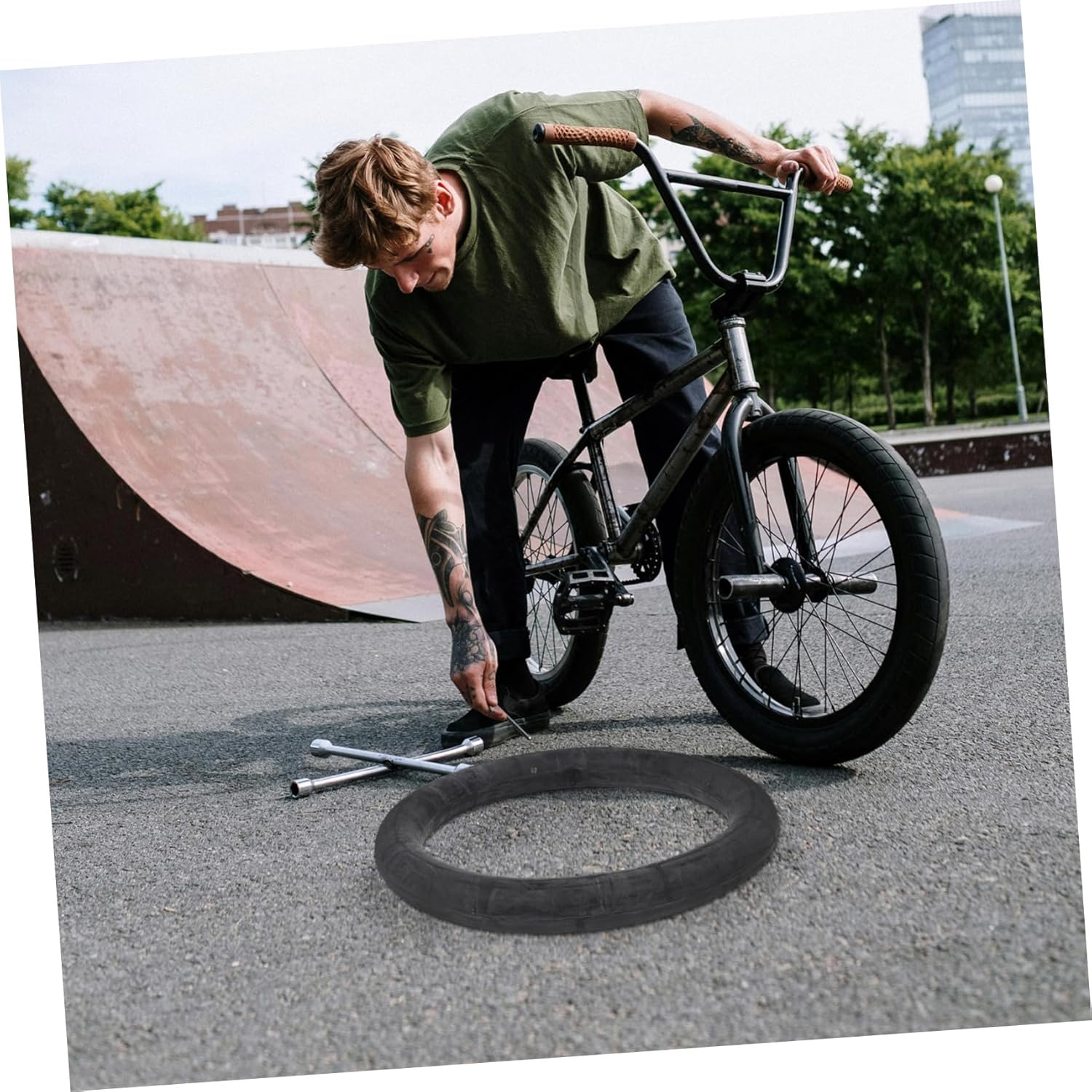 Mountain Bike Tire Tubes 2pcs Bicycle Inner Tubes 20x4.0 Inches Wide for Safe Winter Riding