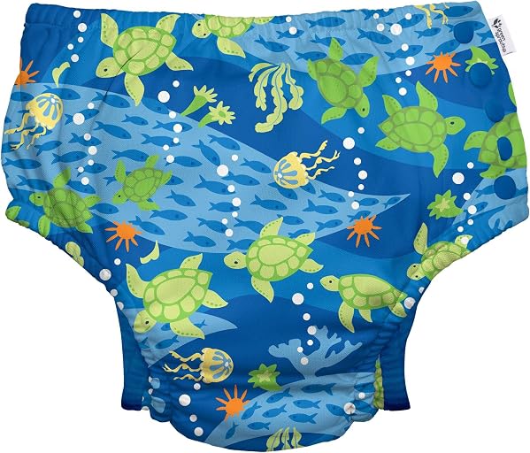 green sprouts Snap Reusable Absorbent Swimsuit Diaper (ASIN B0776LRCQ6), rank #8 by monthly sales volume for '3t Swimsuit Boys' on Amazon