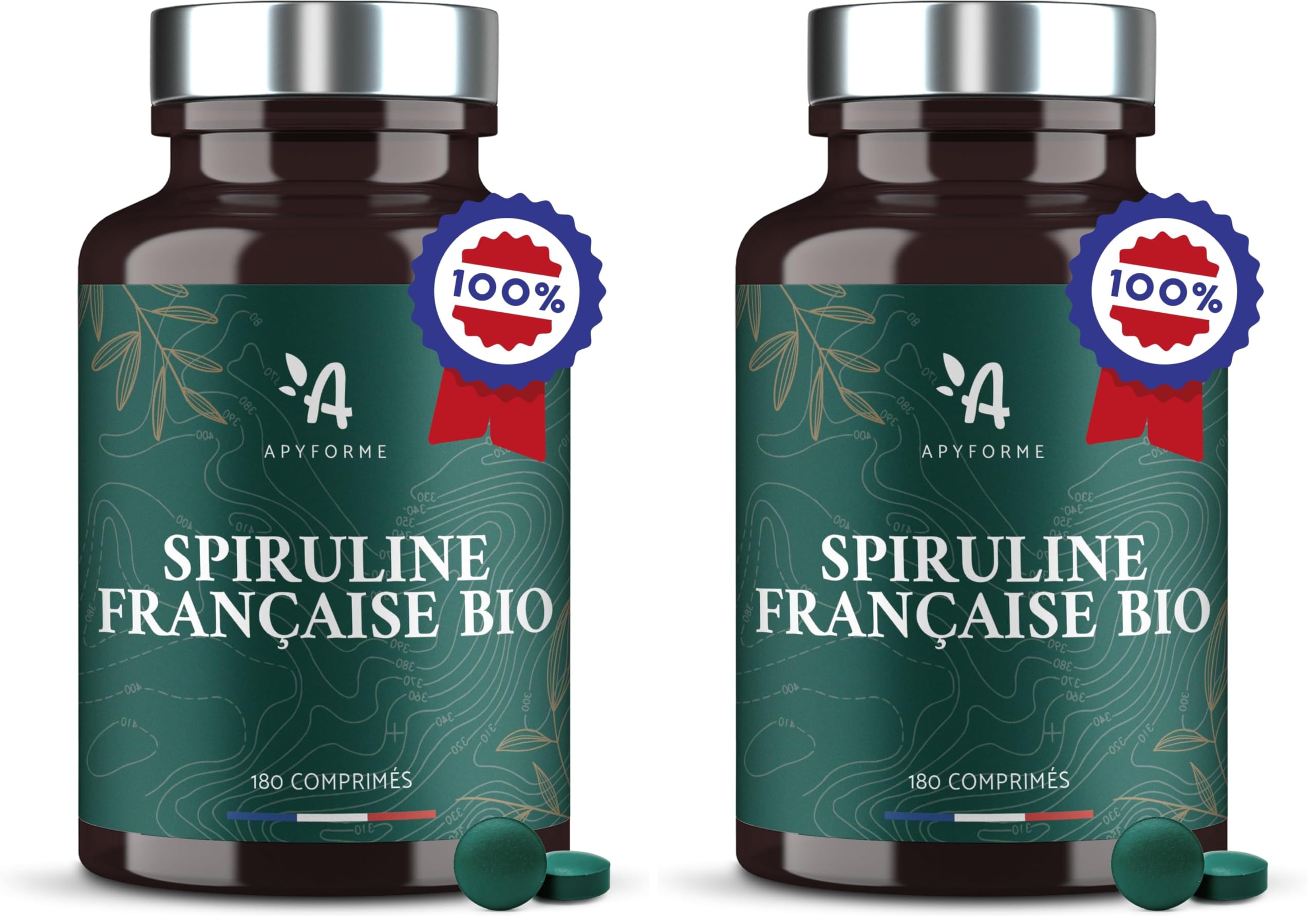 Spiruline BIO Française Apyforme 180 comprimés haute concentration - 9