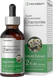 Chamomile Extract Liquid | 2 fl oz Tincture | Alcohol Free | Super Concentrated Herb Supplement | Vegetarian Drops | Non-GMO, Gluten Free
