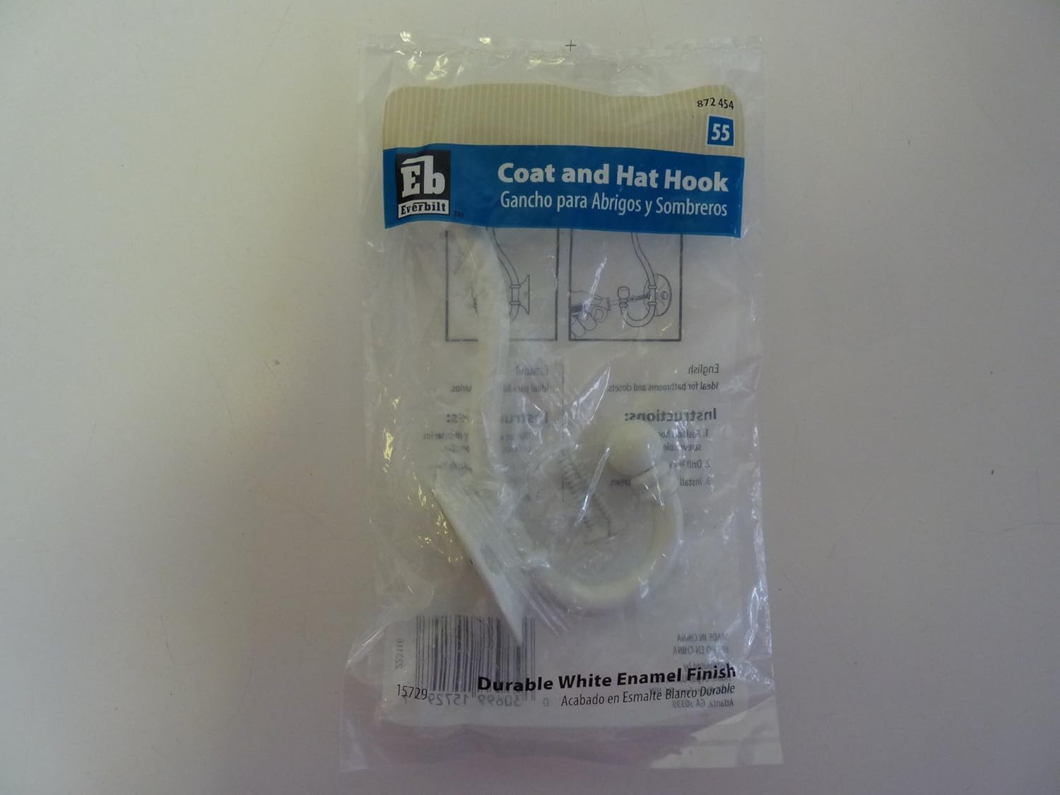 Everbilt White Decorative Coat and Hat Hook Home & Kitchen