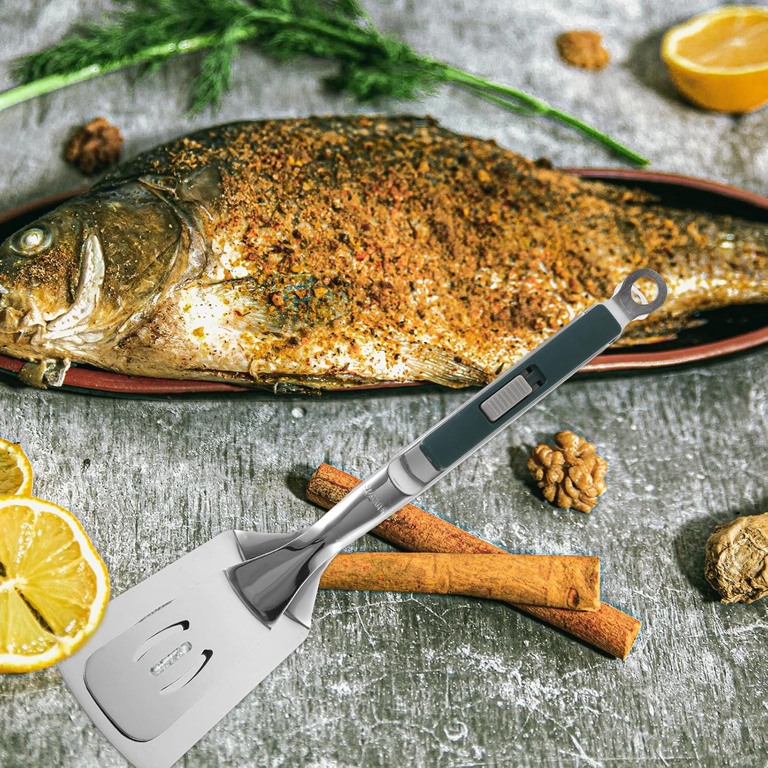 Stainless Steel Spatula Tong, Portable Kitchen Tool