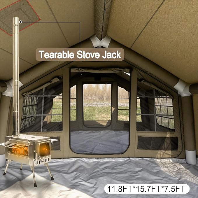 Carpa inflable para camping para 10 personas, fácil de montar miniatura 2