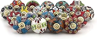 Craft Trade Ceramic Cabinet Knobs for Kitchen Cabinets & Drawers - Bohem...