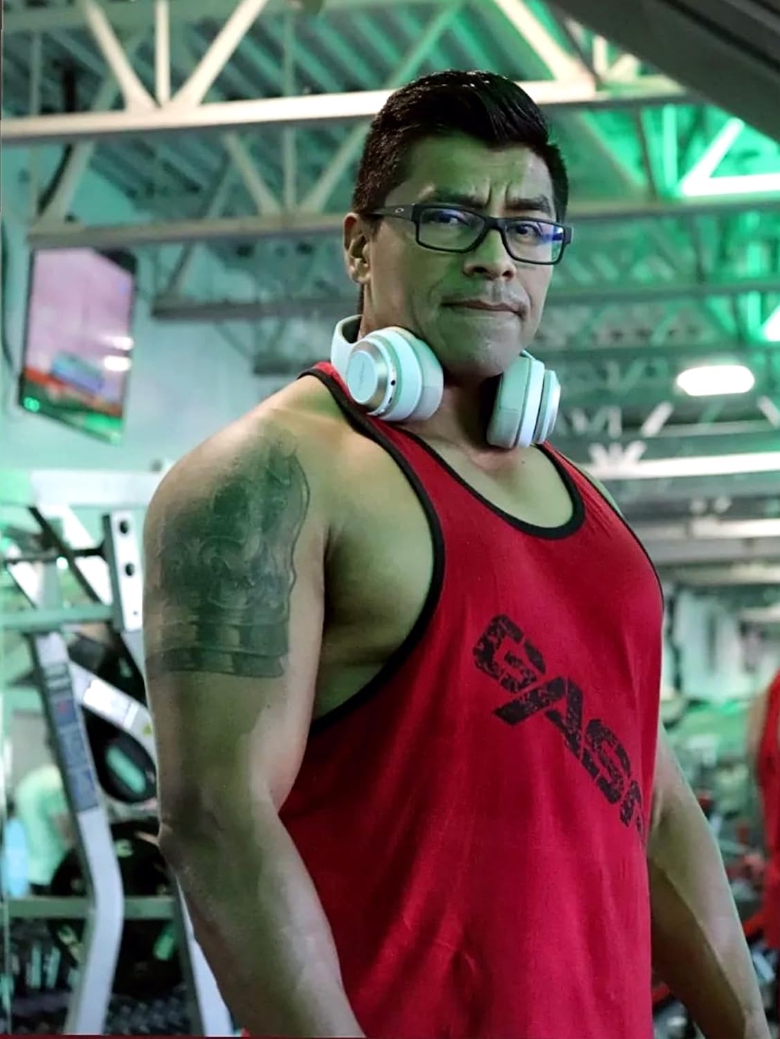 Vizliter Bluetooth Headphones, TWS Deep Bass Wireless Over-Ear Headset 5.3 with Built-in Mic LED Lights, Noise Cancelling Audio Earphones (White Grey)