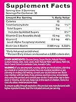 Vista 2 de PINK Gomitas de biotina para mujer, 60 unidades, vitamina para cabello, piel y uñas, sabor a fruta, sin OMG y sin gluten