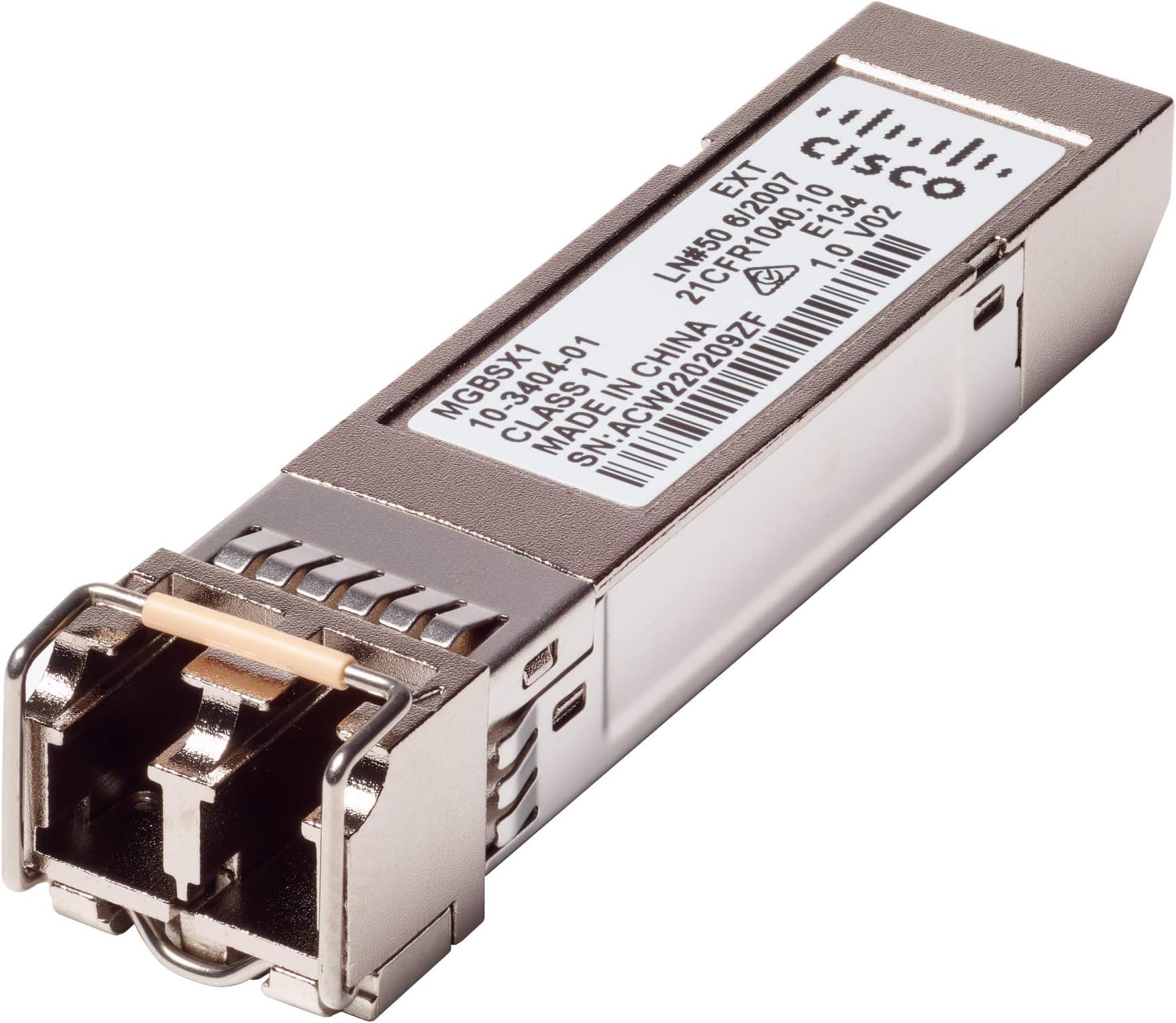 CiscoRemanufactured MGBSX1 SFP Transceiver with Gigabit Ethernet (GbE) 1000BASE-SX Mini-GBIC, Small Business 5 Year Limited Hardware Warranty (MGBSX1-RF)