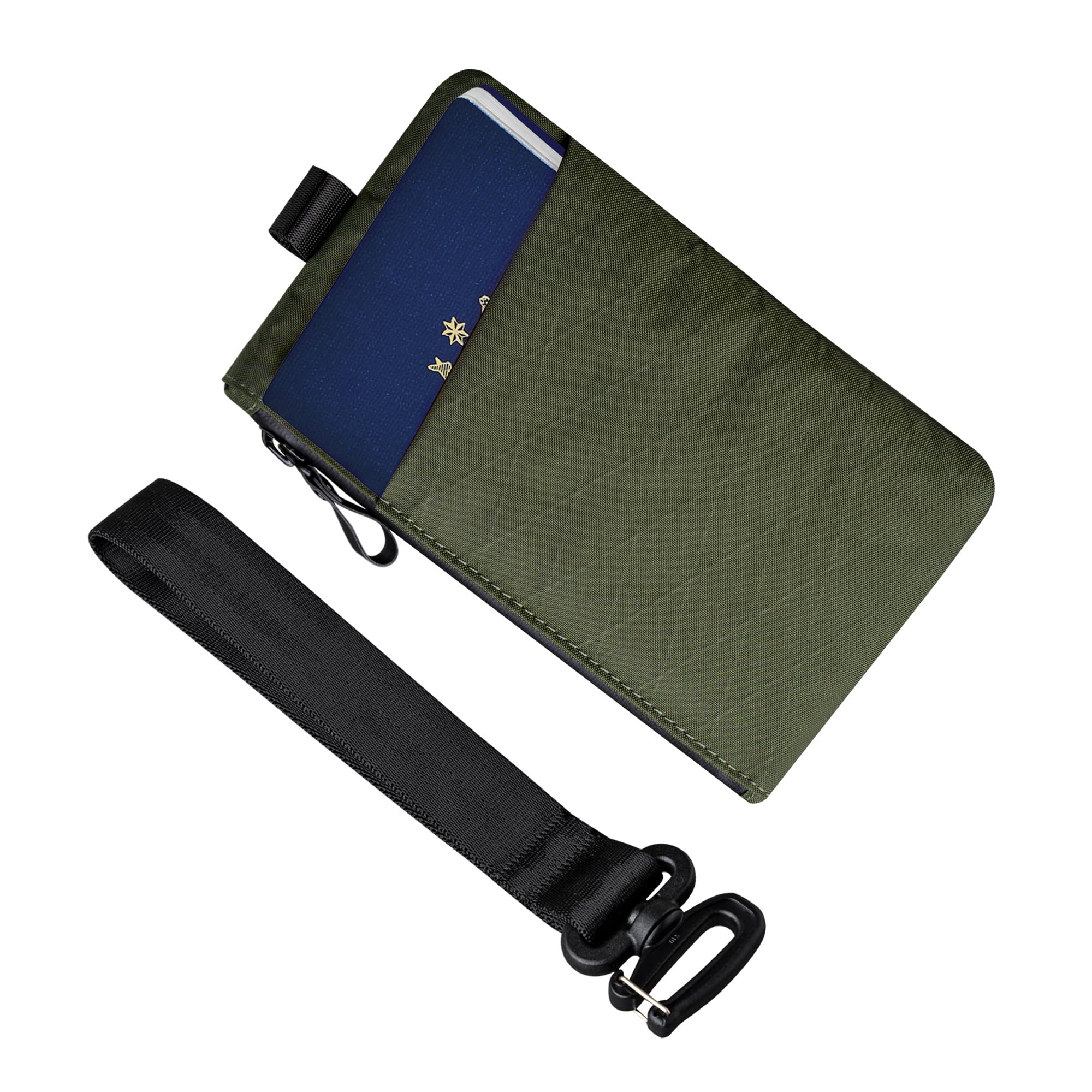ALPAKA Zip Clutch, Zipper Wallet and EDC Carrier - RFID Blocking Material Passport Wallet- 3 External Slots for EDC Gear