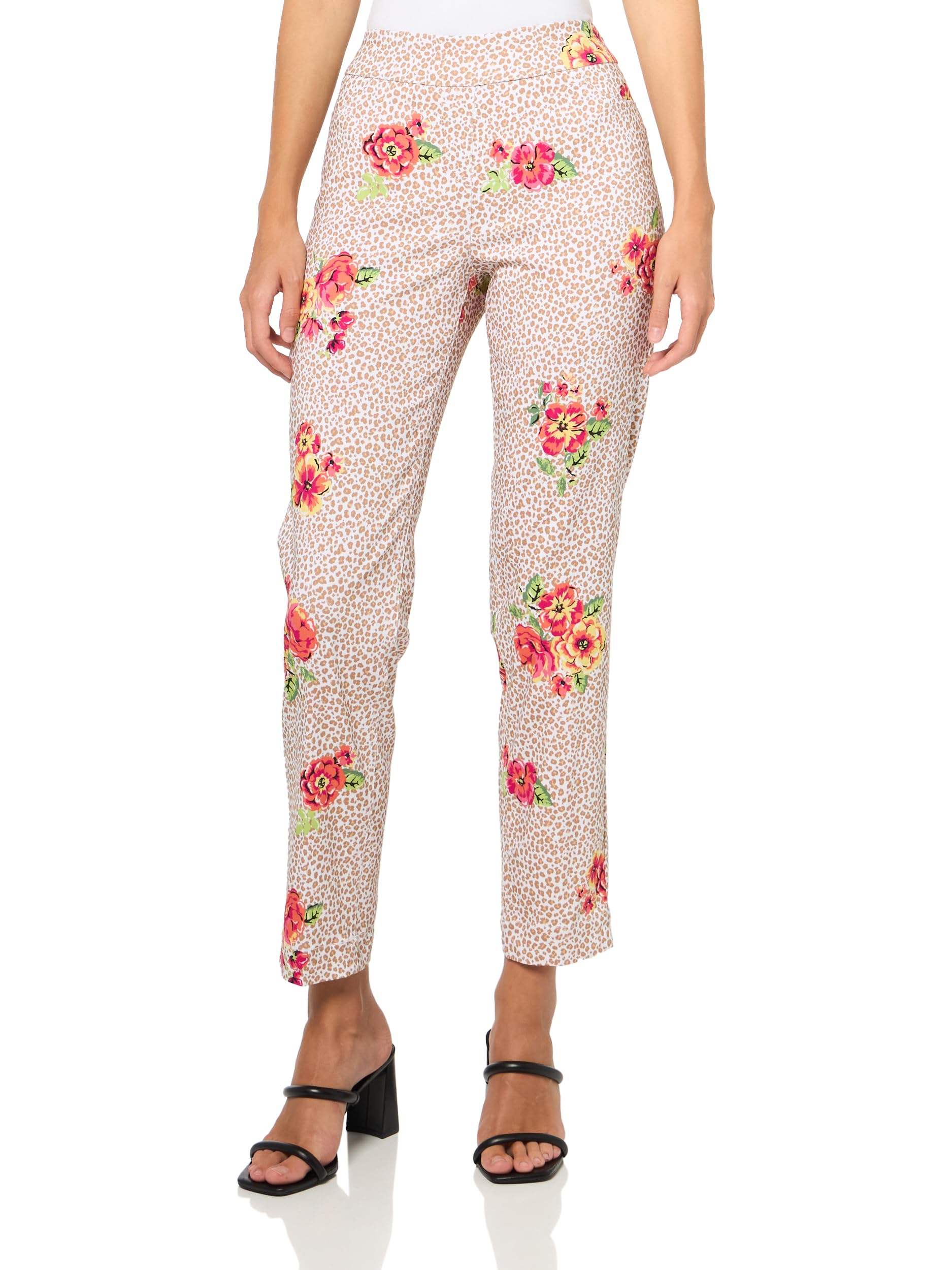 Pull On Ankle Pant with Faux Front Pockets and Real Back Pockets