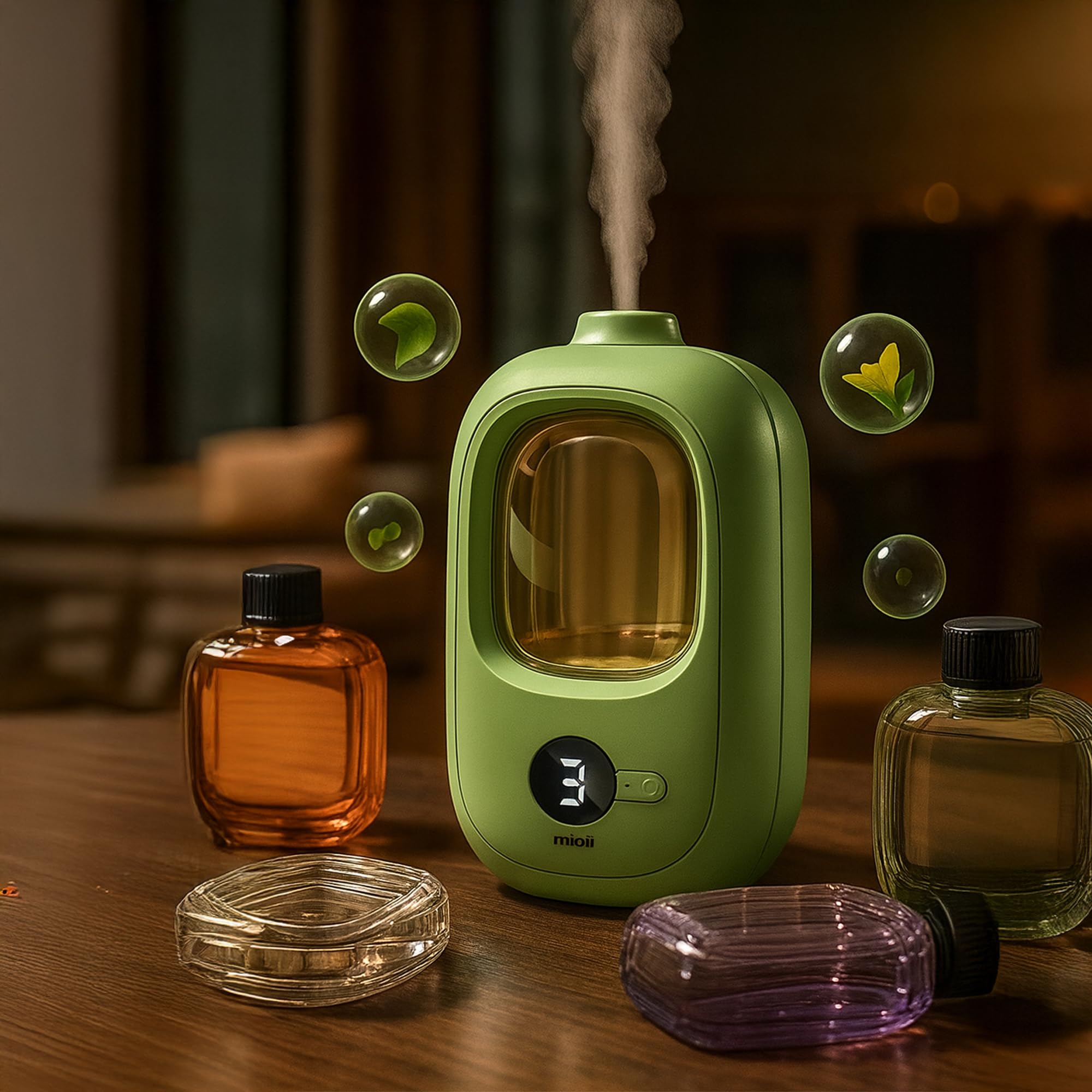 Mioji Smell 2x Yeni Nesil Şarjlı Otomatik Oda Kokusu Makinesi Yeşil
