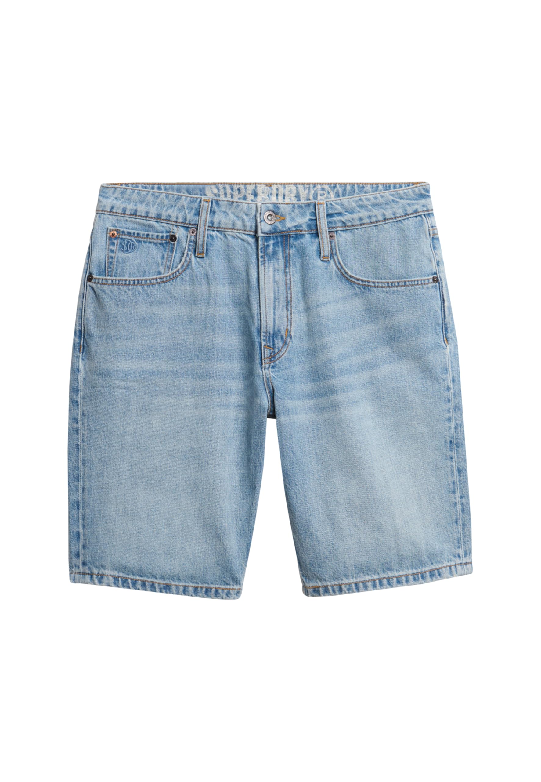 Superdry Men's Bleu Straight Shorts Vintage