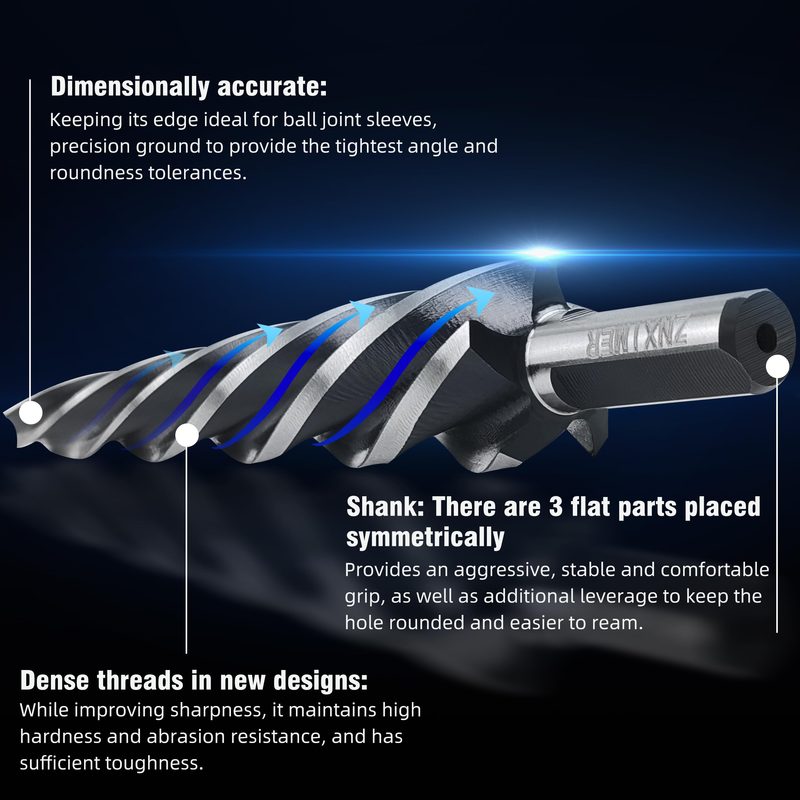 7 Degree Ball Joint Reamer - Precision Automotive Tool -4