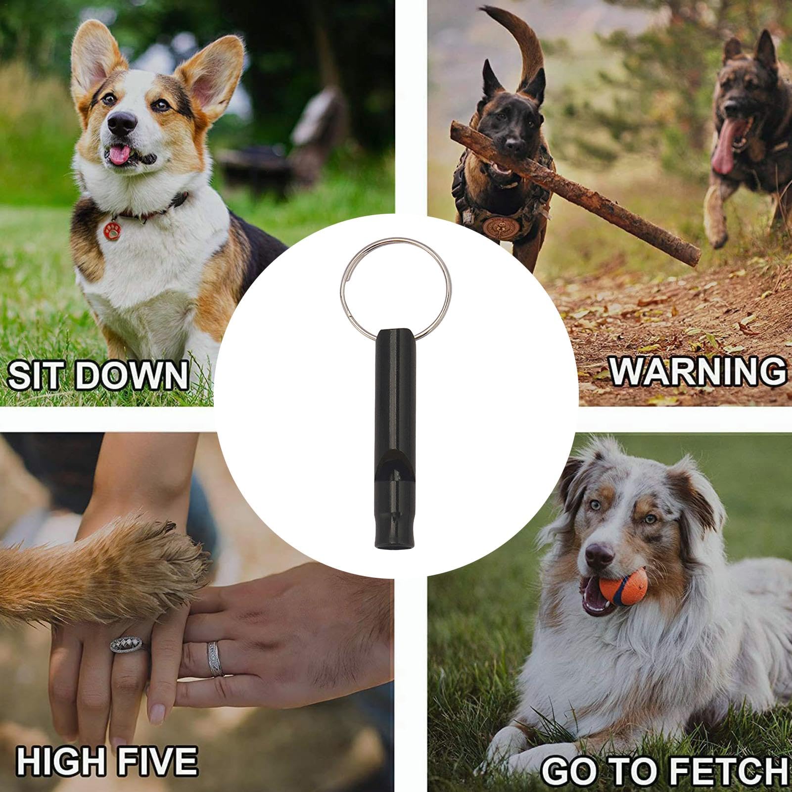 Fischietto per Cani per Smettere di abbaiare, Fischietto per addestramento Cani da richiamare - Fischio di richiamo per Cani con Strumento ad ultrasuoni antiabbaio Regolabile,Aiuta Il