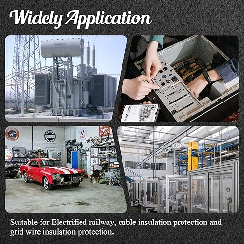 Miniatura 6 de Cionyce 50 bujes de nailon a presión de alambre negro, protectores de ojales de 1 pulgada de diámetro de montaje, buje redondo de manguera de cable