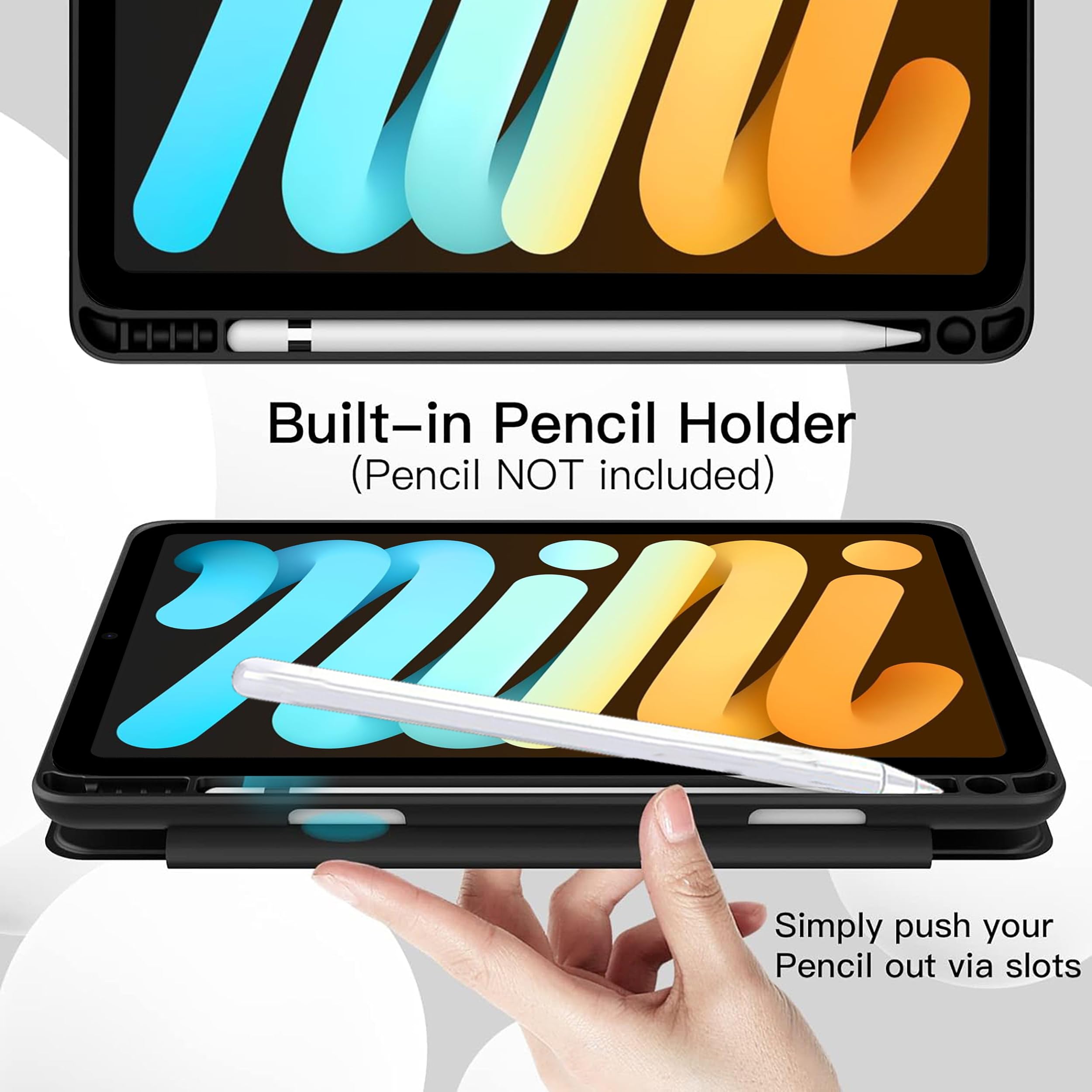 TGK for iPad mini 7 Case A17 Pro 2024, iPad mini 7th/6th