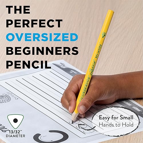 Miniatura 3 de Lápices triangulares Dixon Ticonderoga intermedios, Amarillo