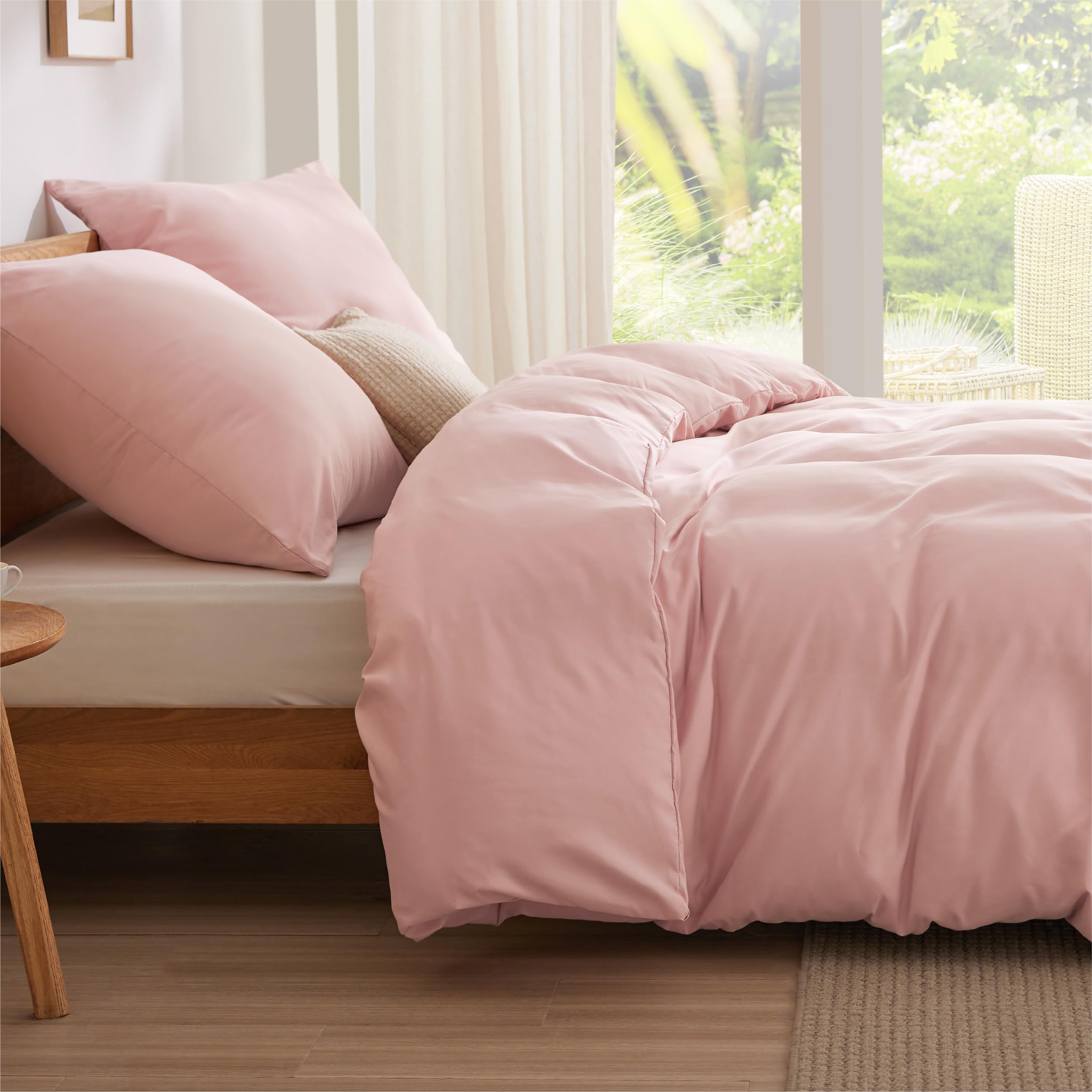 Bedsure Parure de Lit 220x240 3 Pièces - Housse de Couette - Ensemble de Literie 220 x 240 cm avec 2 Taies d'Oreiller 80x80 cm, Drap de Lit Reversible OEKO-TEX Motif à