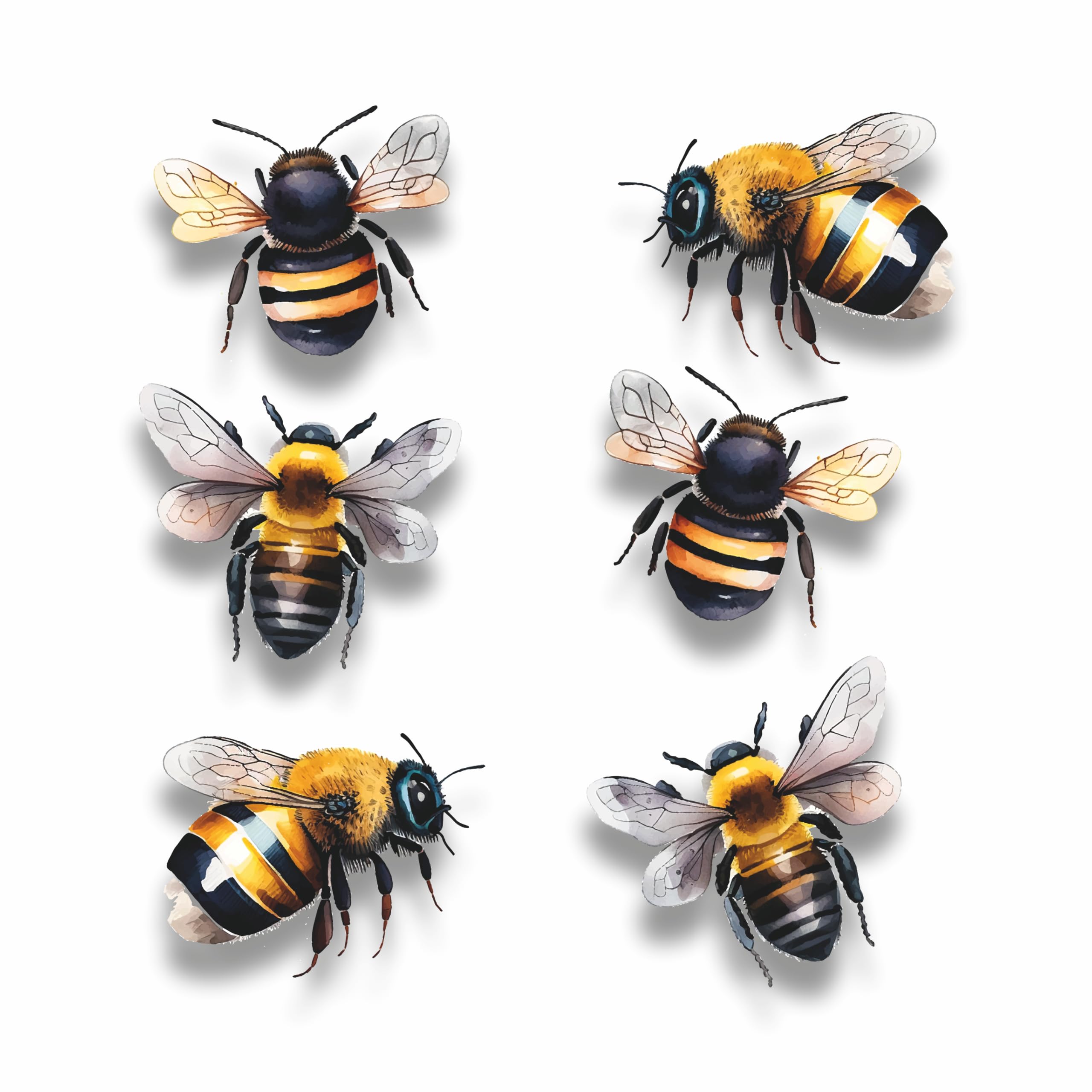 Sponsored Ad – Bumblebee Wall Stickers, Hardwearing Waterproof 0% Transparency Decals, DIY Peel & Stick Perfect to Cover Marks, Wall Decor, Weatherproof for Cars & Other Home Projects. LaoGraphics® (6 Bees, A5)