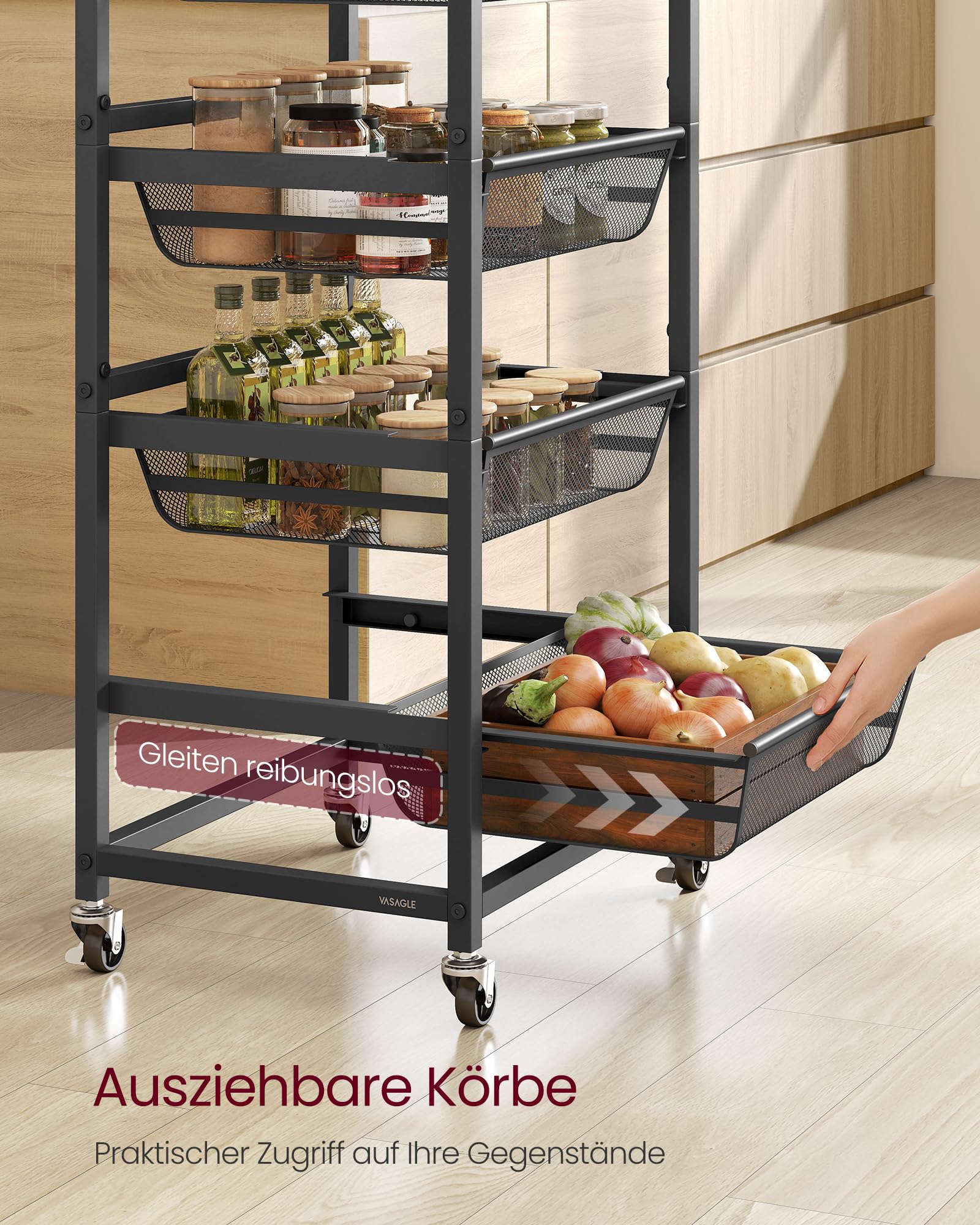 Mobiler Rollwagen als zweite Arbeitszone