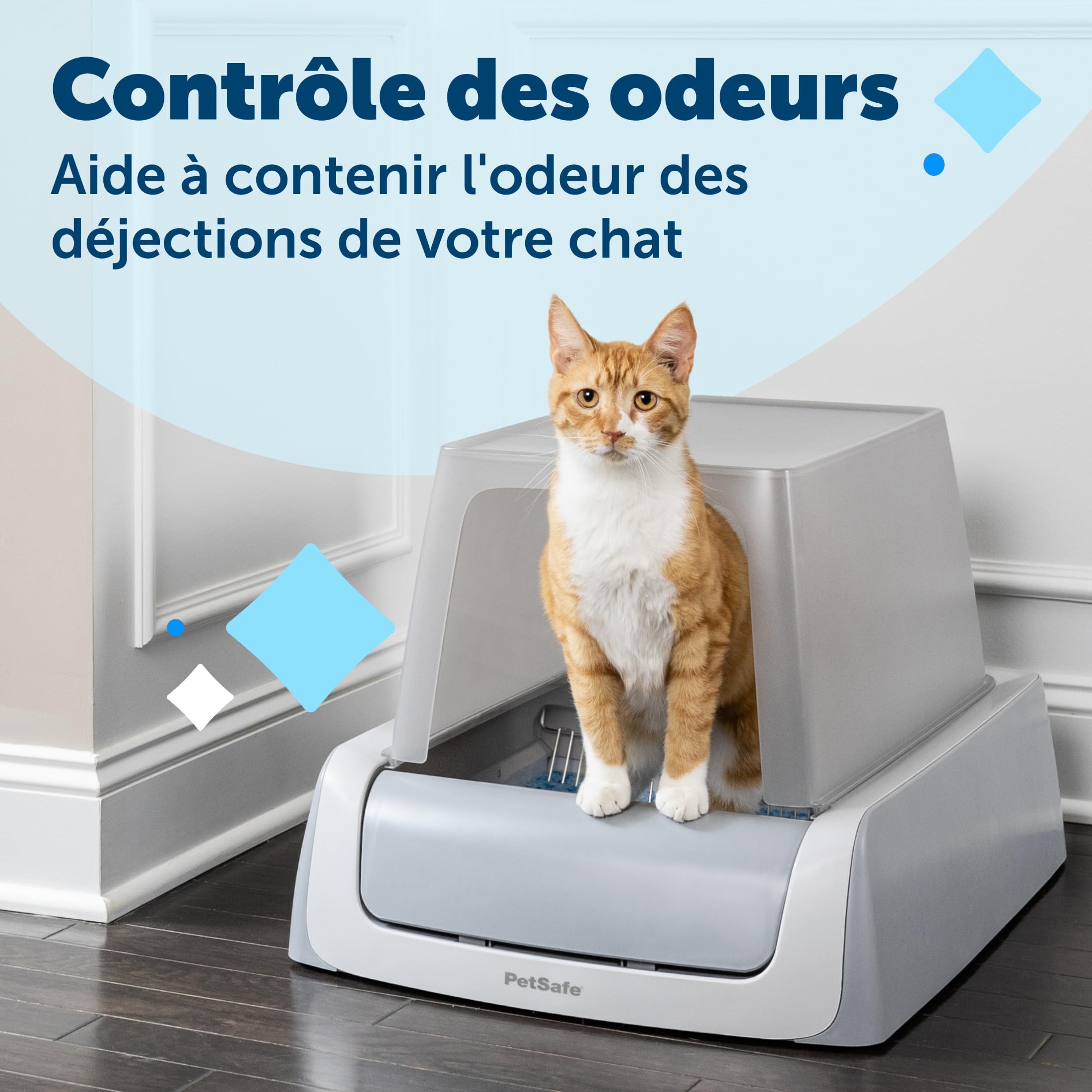 PetSafe ScoopFree Couvercle pour Bac à Litière, Gris