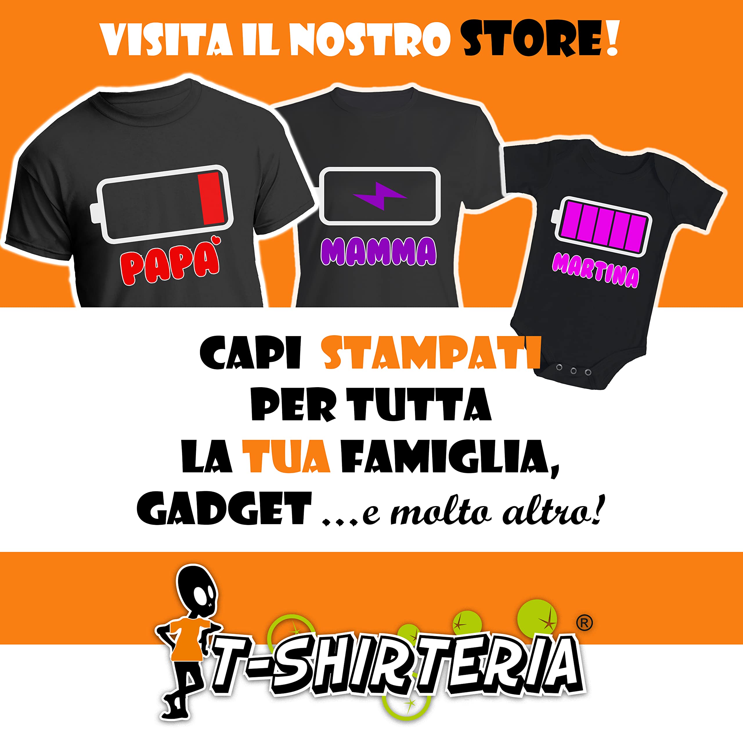 Coppia T-shirt Uomo e Body Neonato Intimo da Giorno - Nome Personalizzato - Padre - Figlia - Femminuccia - Set - Famiglia - Festa Papà - Coordinato - Idea Regalo - Famiglia - Regalo