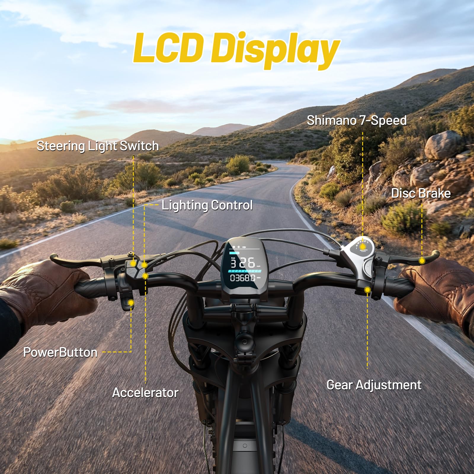 TST Bicicleta Eléctrica para Hombre y Mujer, Neumáticos Gordos 20''*4.0, E-Bike con Control por Aplicación y Suspensión, Batería 48V 15AH/ 25AH Motor 250W Carga Máxima 204kg