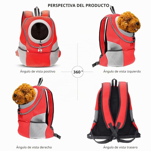 Foto 4 de 7 de PETCUTE Mochila para Perros Mochila Bolsos para Perros pequeños transportador de Perros portabebés…