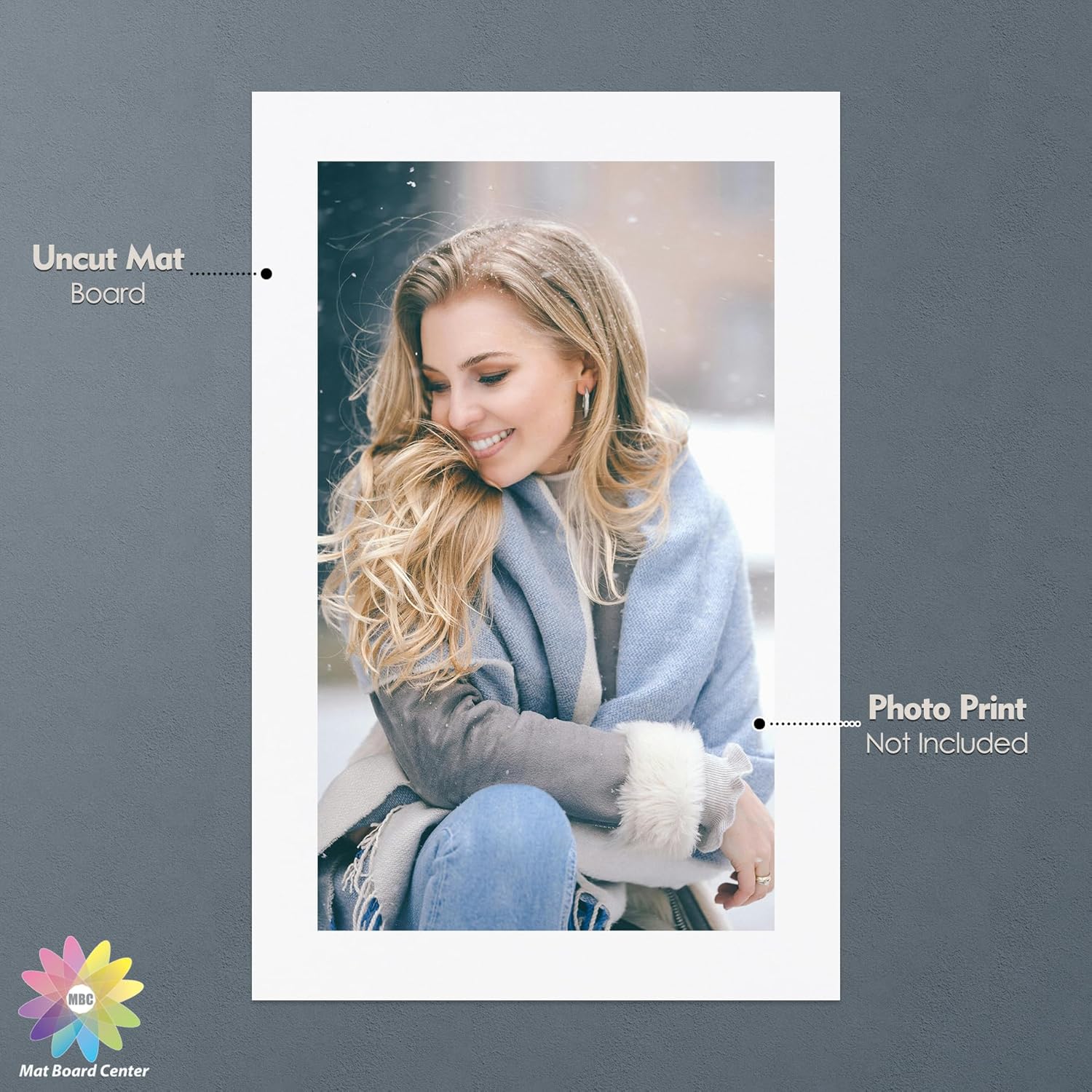 Mat Board Center, Pack of 10 11x17 Uncut Matte Boards, White and Black Backing Mat Boards for Prints, Frames, Photos, Crafts - Image 5