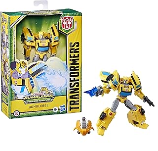 TRANSFORMERS Bumblebee Cyberverse Adventures Deluxe Class Action Figure, Sting Shot Attack, 12.5 cm, E7099, Multi-coloured
