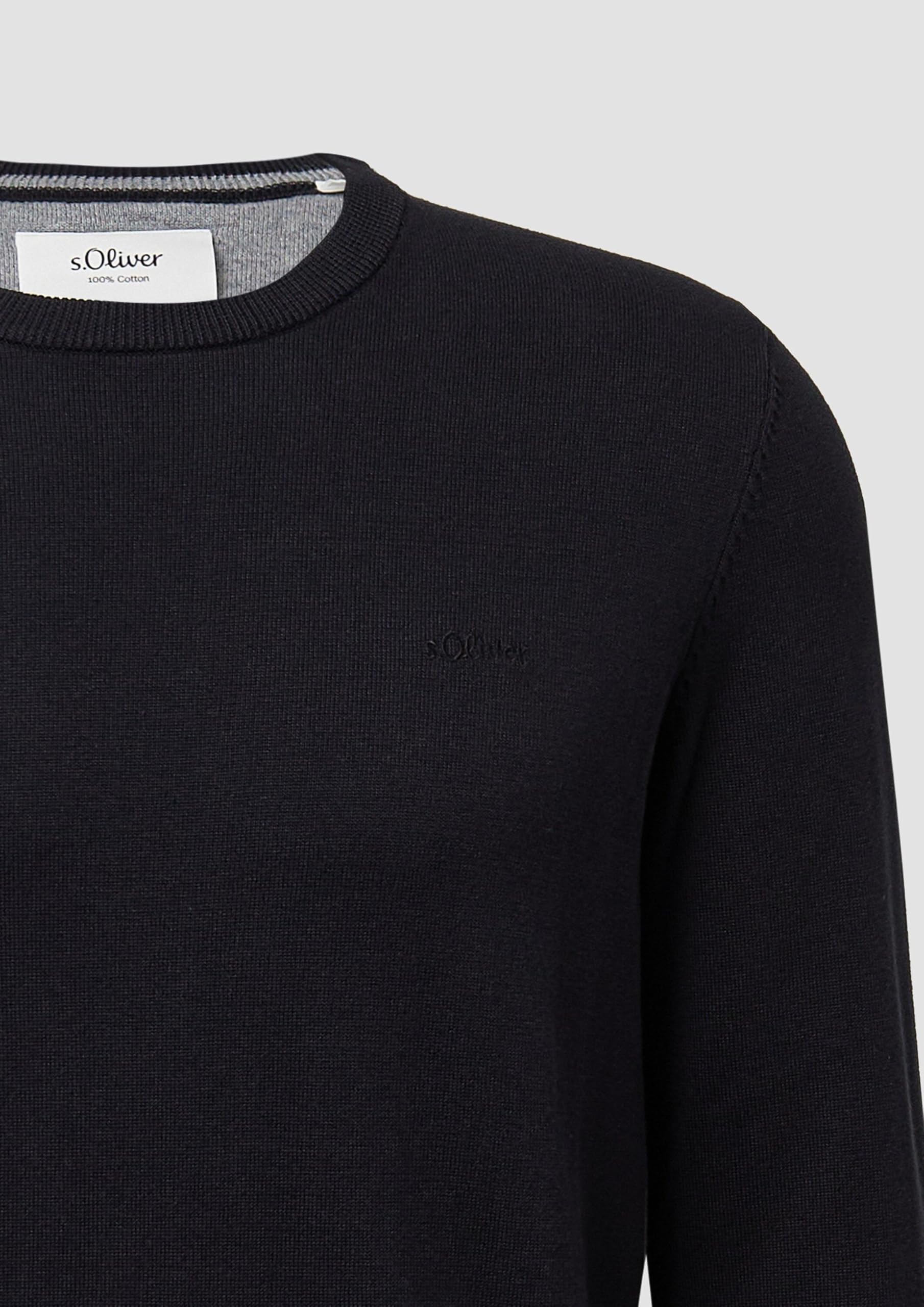 s.Oliver Sweter męski, 9999 czarny, XL