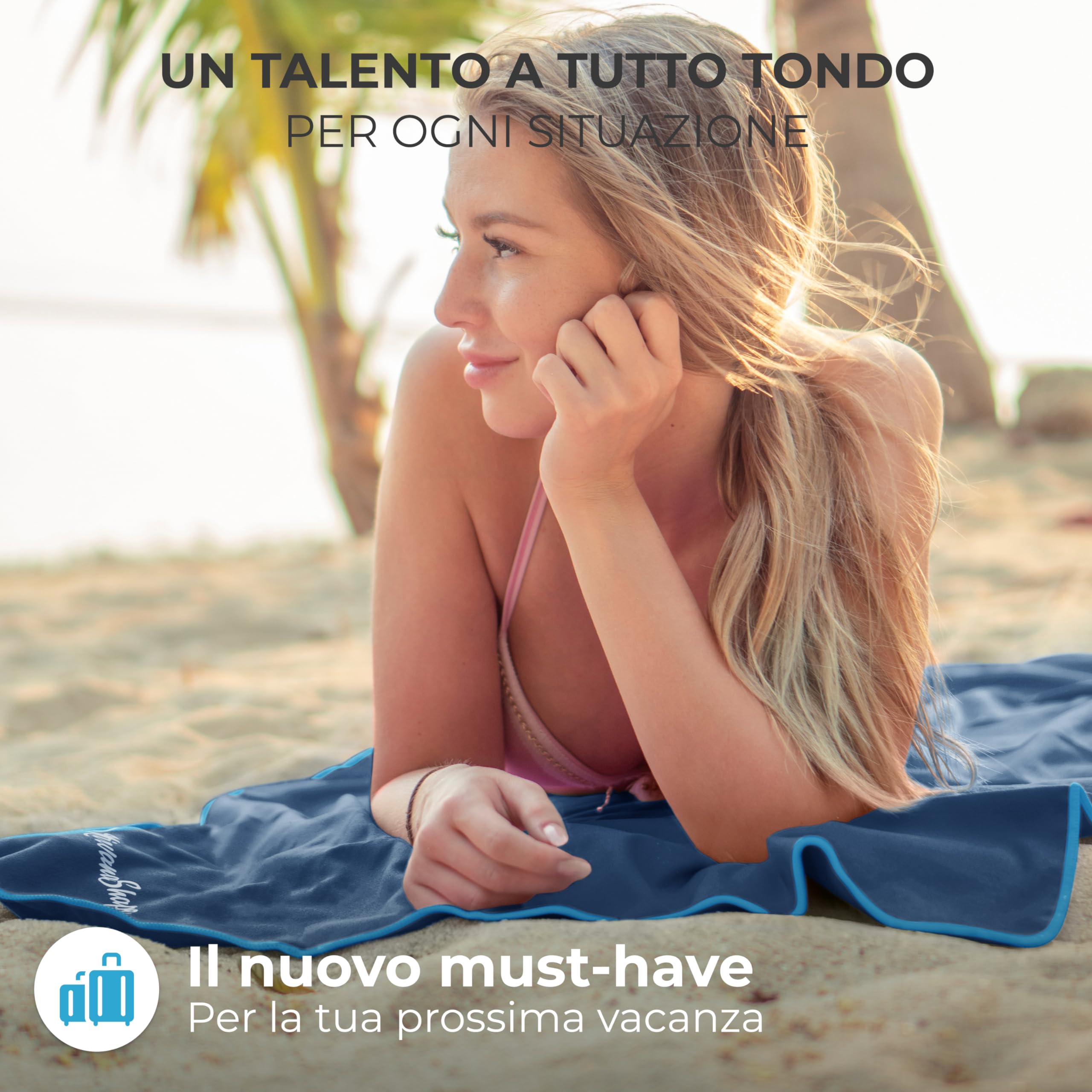 NirvanaShape Asciugamano Microfibra | 14 colori | 8 taglie | Asciugatura Rapida, Leggero, Assorbente | Asciugamano da Viaggio/Asciugamano da Bagno | Ideale per Viaggi, Spiaggia, Yoga, Sauna