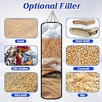 Vista 5 de Saco de boxeo colgante para adultos con soporte de pared ajustable y guantes de boxeo, saco de boxeo de pared para entrenamiento de gimnasio