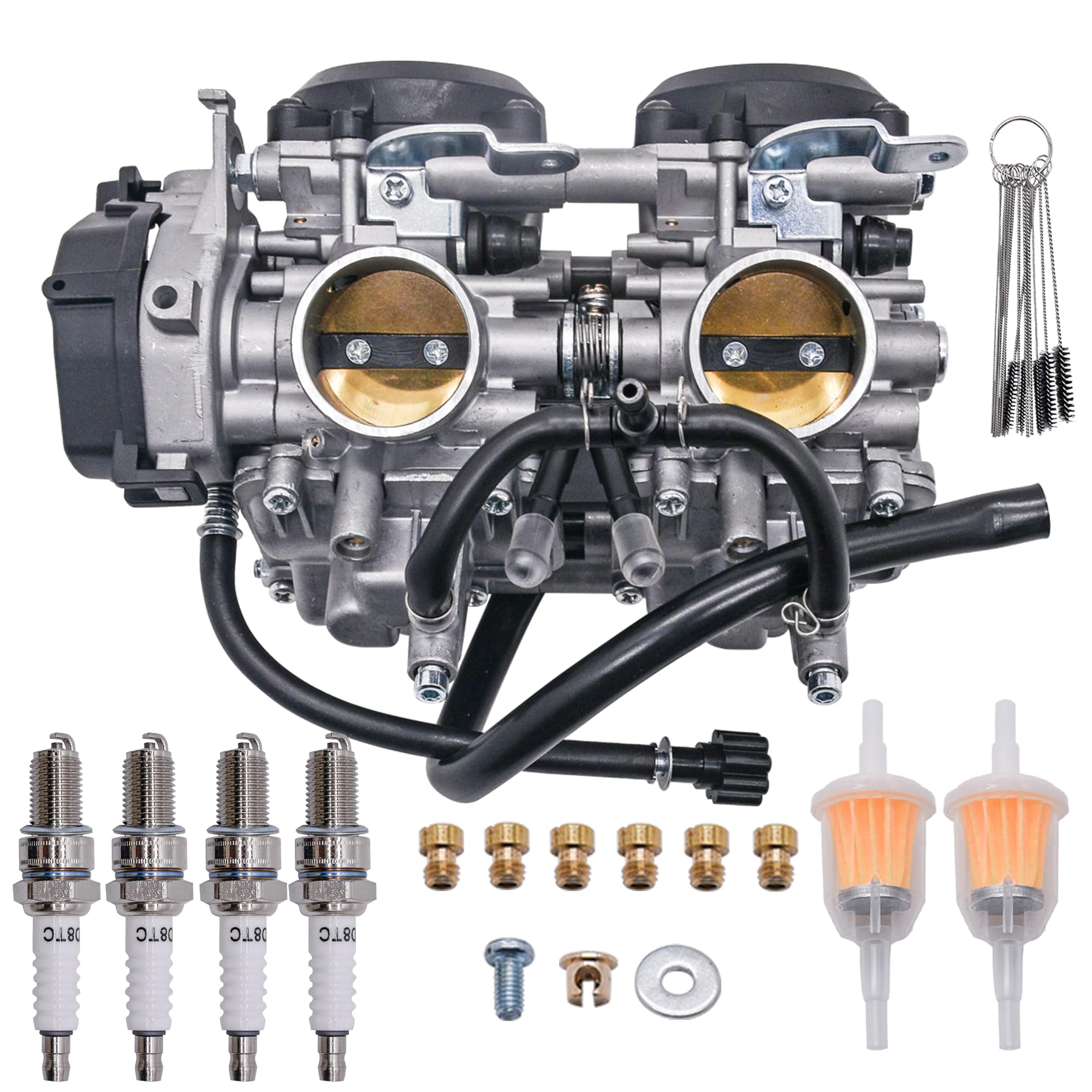 Photo 1 of 15003-0095 Carburetor Fit for Kawasaki Prairie 650 KVF650 2002 2003 Brute Force 650 KVF650D 2005-2013 Carb Replace for 15003-0006 15003-0019 15004-0037 15003-0071 15003-1557 15003-1755