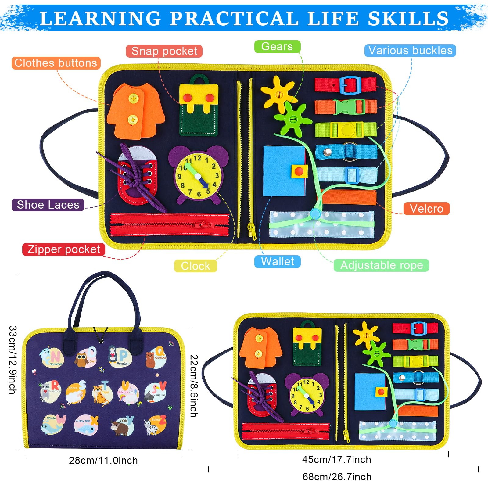 Panel Sensorial Mundo Diver Juguetes Juguetes Para Niños De Años