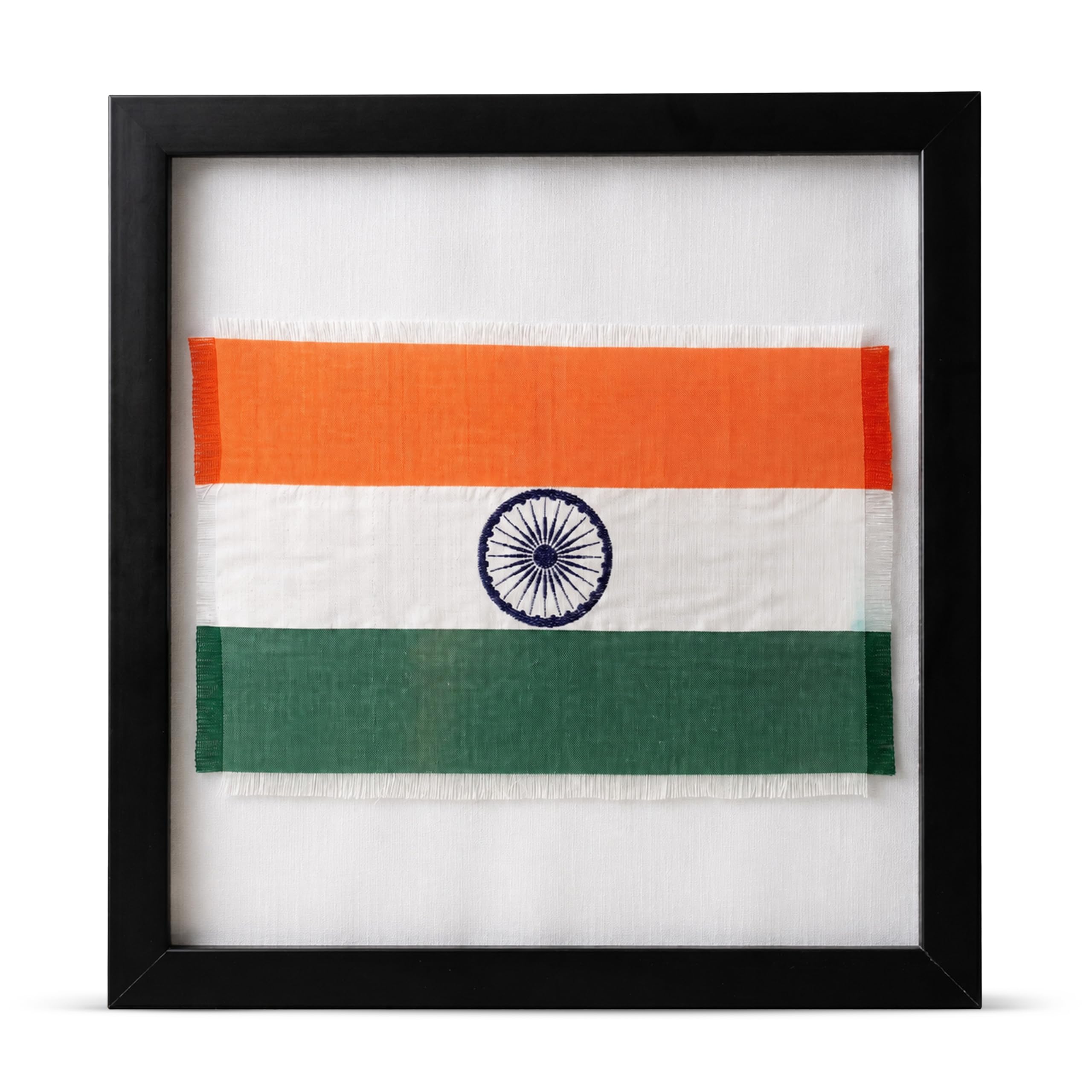 swarnabhoomi Swarnabhoomi’s Chithiram Handwoven Single Cloth Woven with Ashoka Chakra | Indian Flag Framed - Tiranga Indian Flag Ideal for Office Walls, Homes, Receptions and Gifting.-picture-38