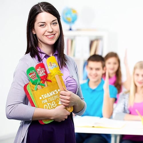 Vista 6 de R HORSE Juego de 6 espátulas de silicona para regalo para profesores, juego de espátulas divertidas para el día de agradecimiento del profesor