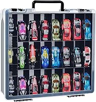 Vista 1 de Estuche organizador de almacenamiento de juguetes de doble cara para autos Hot Wheels, para autos de Matchbox, para mini juguetes, para muñecas