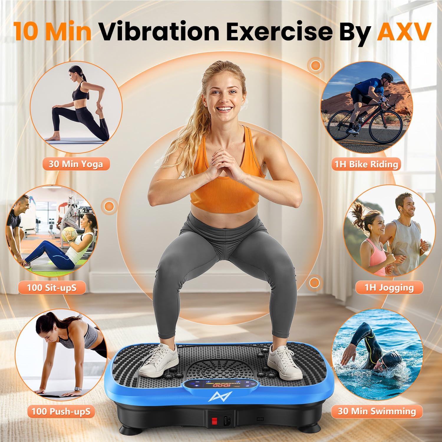 AXV Vibration Plate Fitness Platform