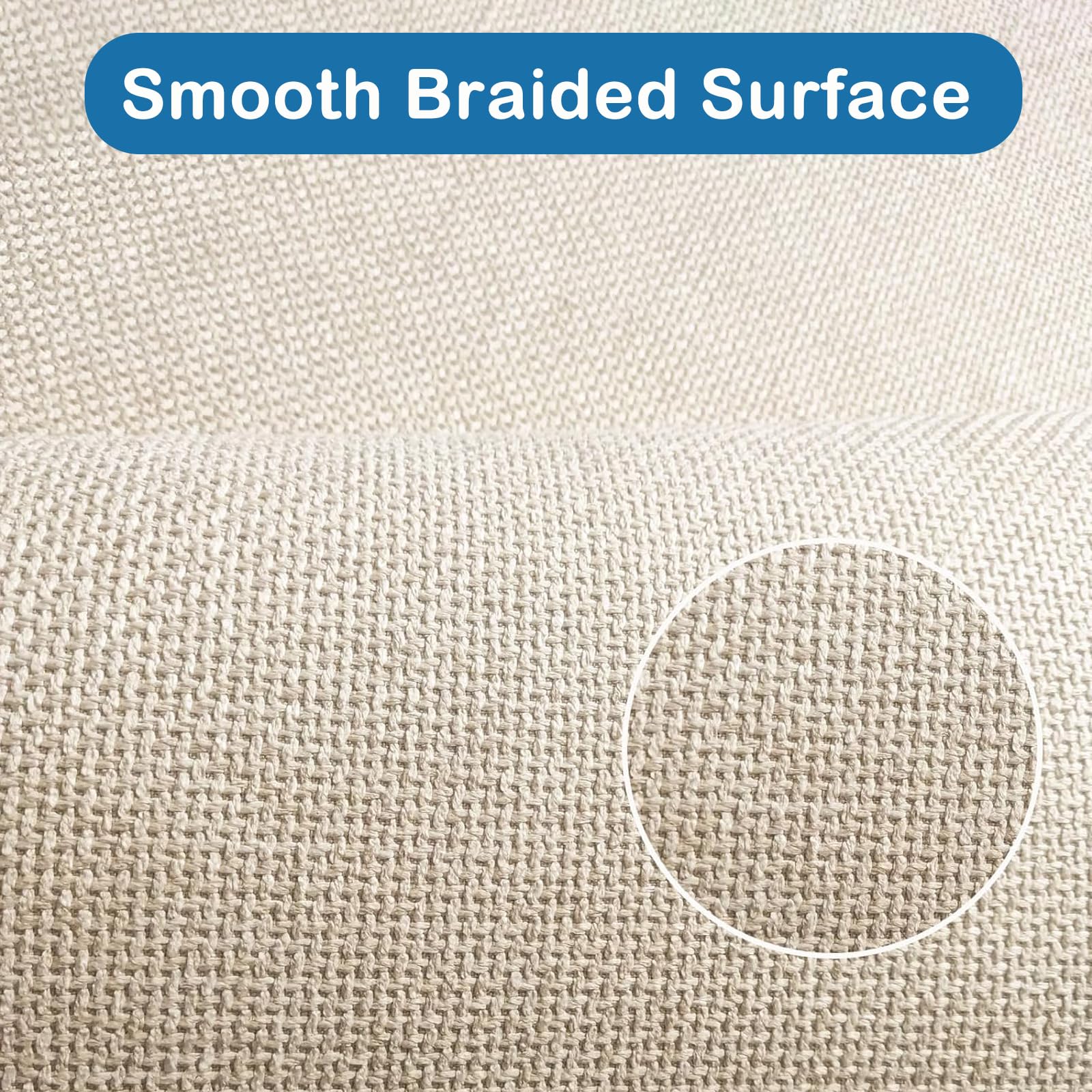 Küchenläufer rutschfest, Küchenteppich Waschbar, Gewebte Teppich Küche Saugfähig, Hochwertige Küchenmatten, Teppich Läufer Flur für Küche, Esszimmer, Waschküche (Beige, 43x75cm)