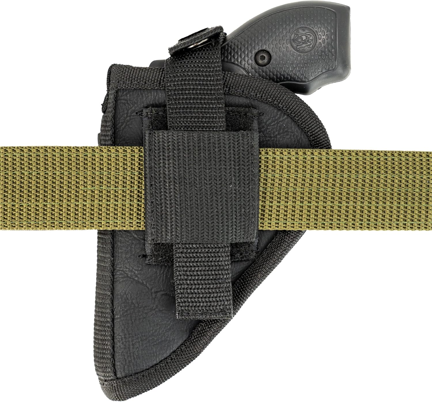 Maxx Carry OWB Thumb Break Gun Belt Holster & IWB CCW for Ruger LCR, LCRx, SP101| S&W Bodyguard 38 Special, M&P 340, 442, 642, 638, 640| Taurus 85, 605, 856| J Frame Revolver .38 Snub Nose Up to 2.5"