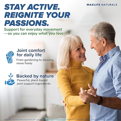 Vista 4 de MAXLIFE NATURALS ArthroFlex Suplemento avanzado para la salud articular – 30 cápsulas – Suplementos vitales para las articulaciones para mujeres