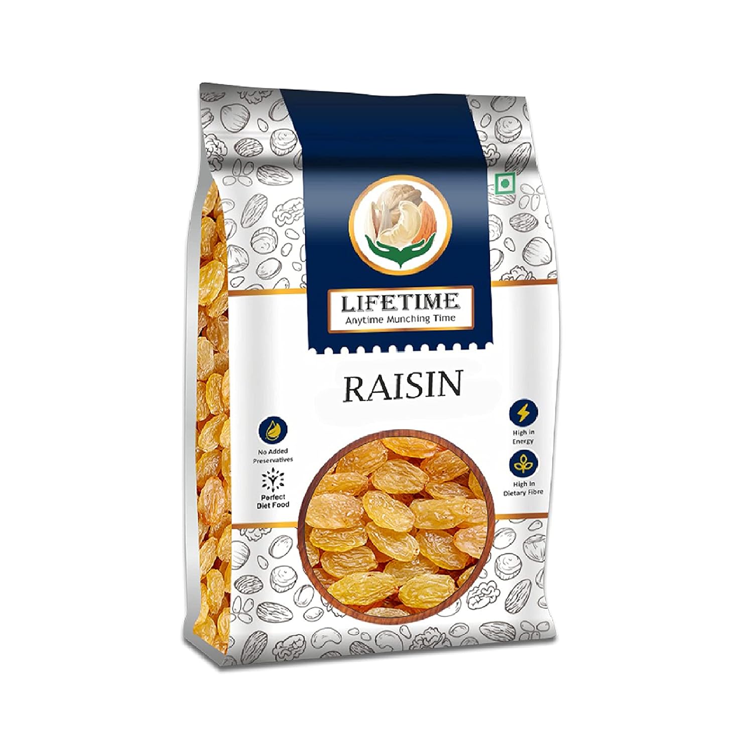 Lifetime Dry Fruits Premium Seedless Raisins (Kishmish) Dried Grapes