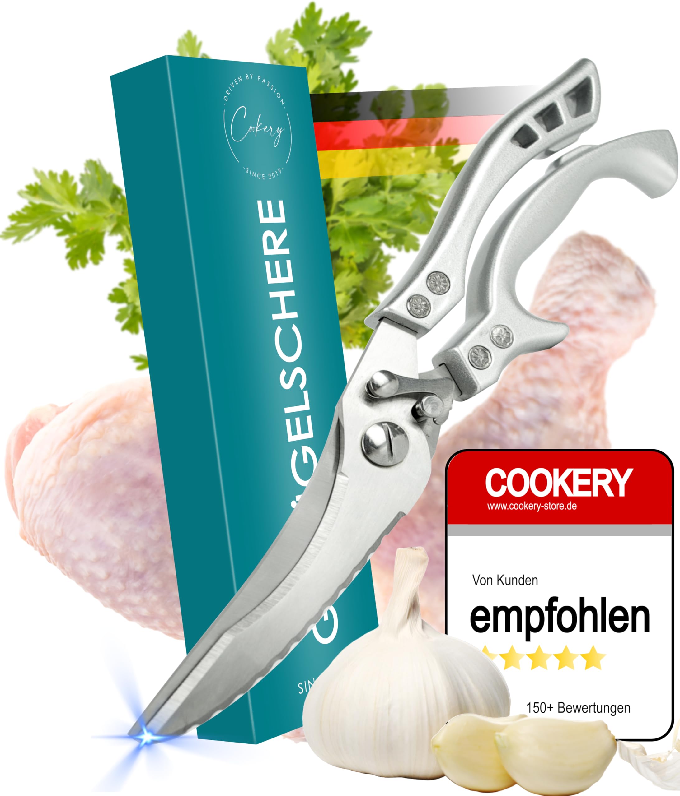 Belle Vous Forbici Da Cucina Professionali Con Coprilaa (2pz - Foto 2